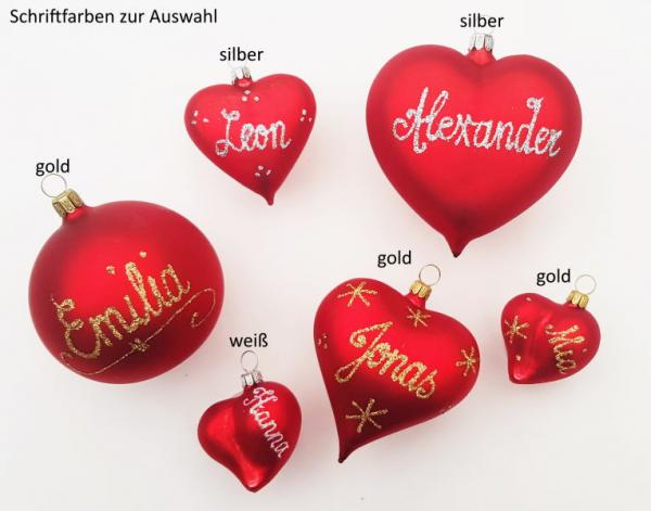 Herz klein mit individueller Beschriftung